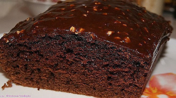 Шоколадный кекс в духовке за 40 минут