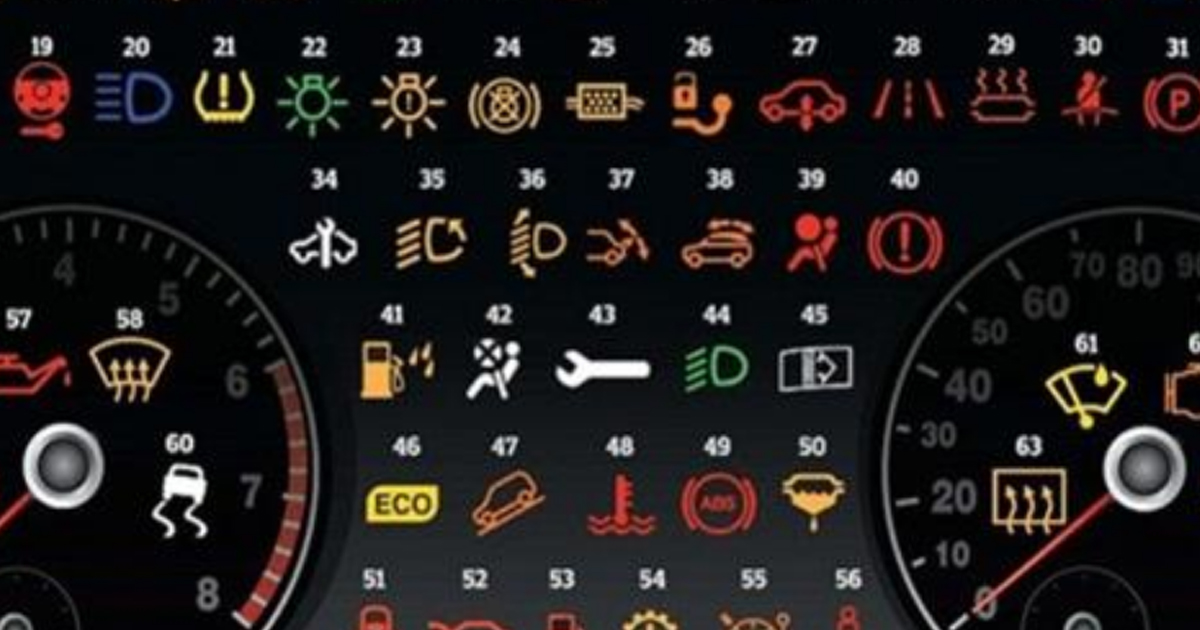 Подробный разбор каждого значка на панели автомобиля