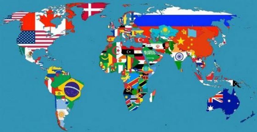 Страны на картах мира — на что они похожи?